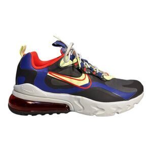 Nike Air Max 270 React Kids Shoes Size 5Y CT1630-001 Black Gray EUC